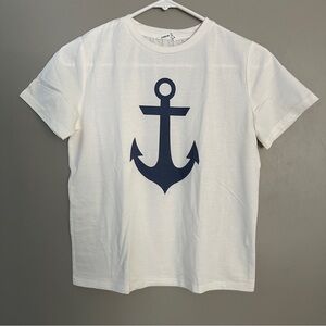Boys Shein Anchor Short Sleeve Shirt sz 10